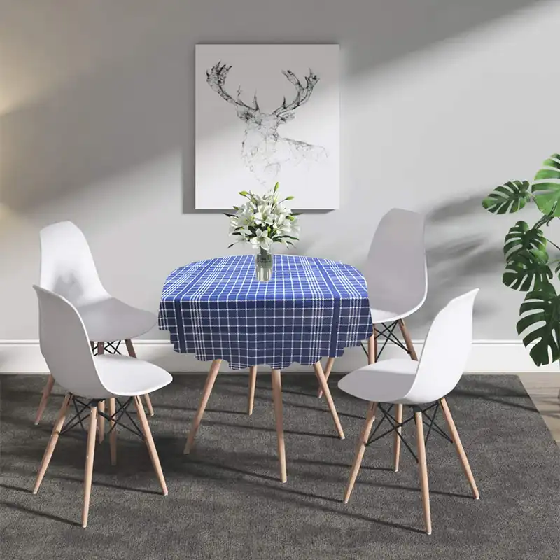 رومیزی هوم اند لایف طرح چهار خونه مدل ماندا R