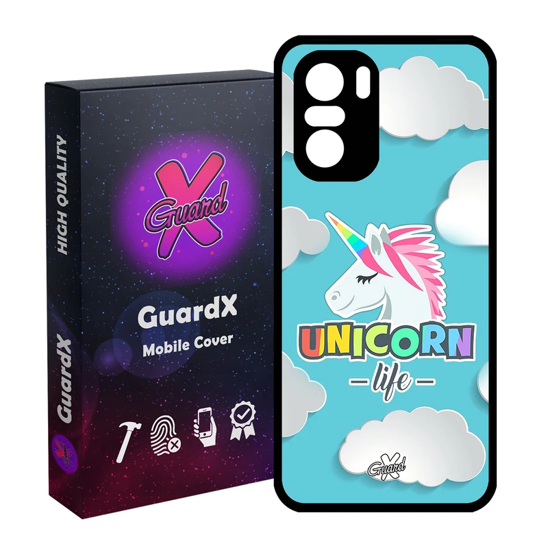 کاور گارد ایکس طرح Unicorn مدل Glass10060 مناسب برای گوشی موبایل شیائومی Poco F3/MI 11X/MI 11X Pro/Redmi K40/K40 Pro