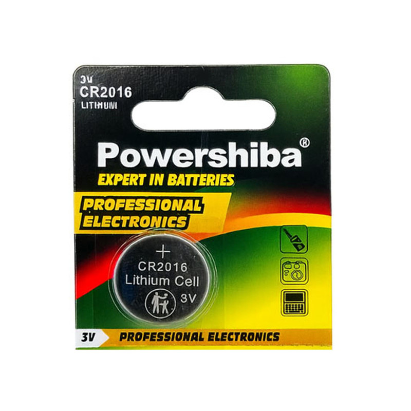باتری سکه ای پاور شیبا مدل CR2016 بسته ۱ عددی