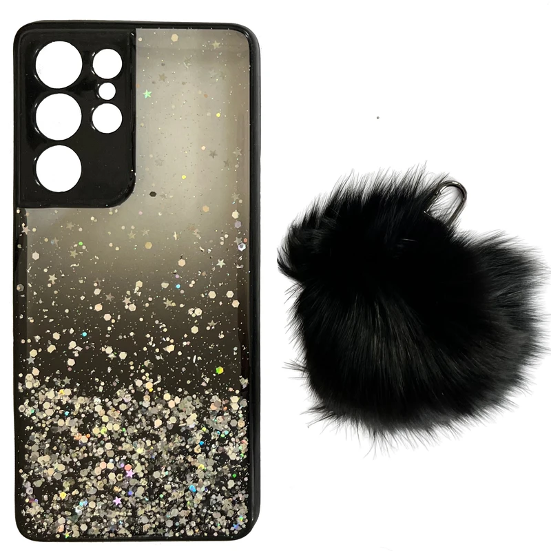 کاور مدل اکلیلی مناسب برای گوشی موبایل سامسونگ Galaxy S21 Ultra به همراه آویز پشمی