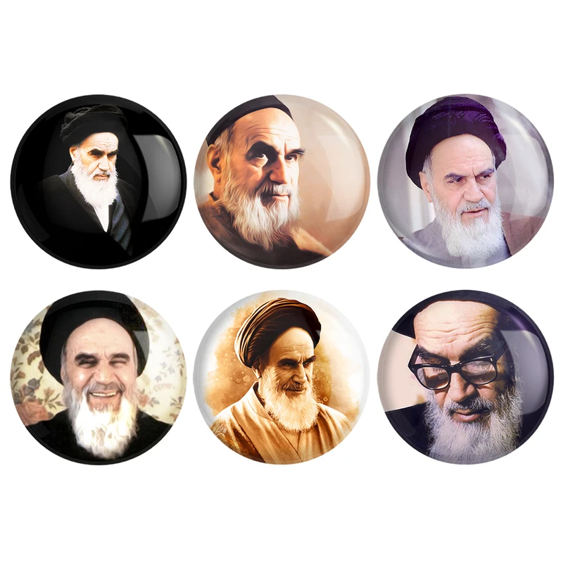 مگنت خندالو طرح امام خمینی کد 134A مجموعه 6 عددی