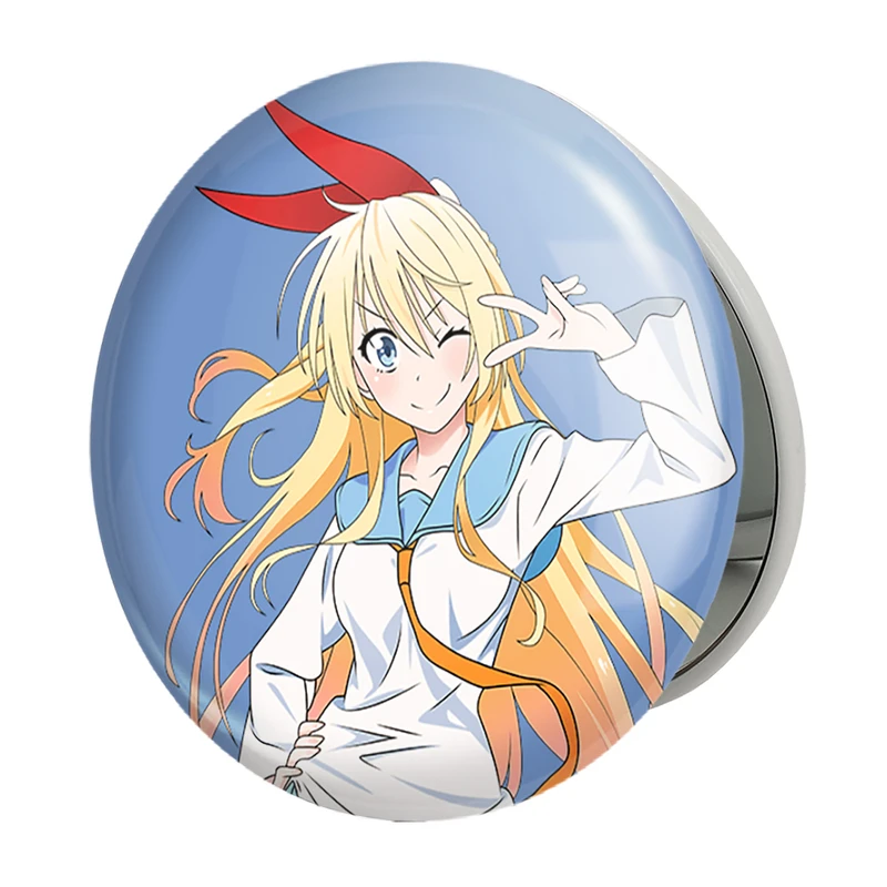 آینه جیبی خندالو طرح انیمه عشق دروغین مدل تاشو کد 17131 