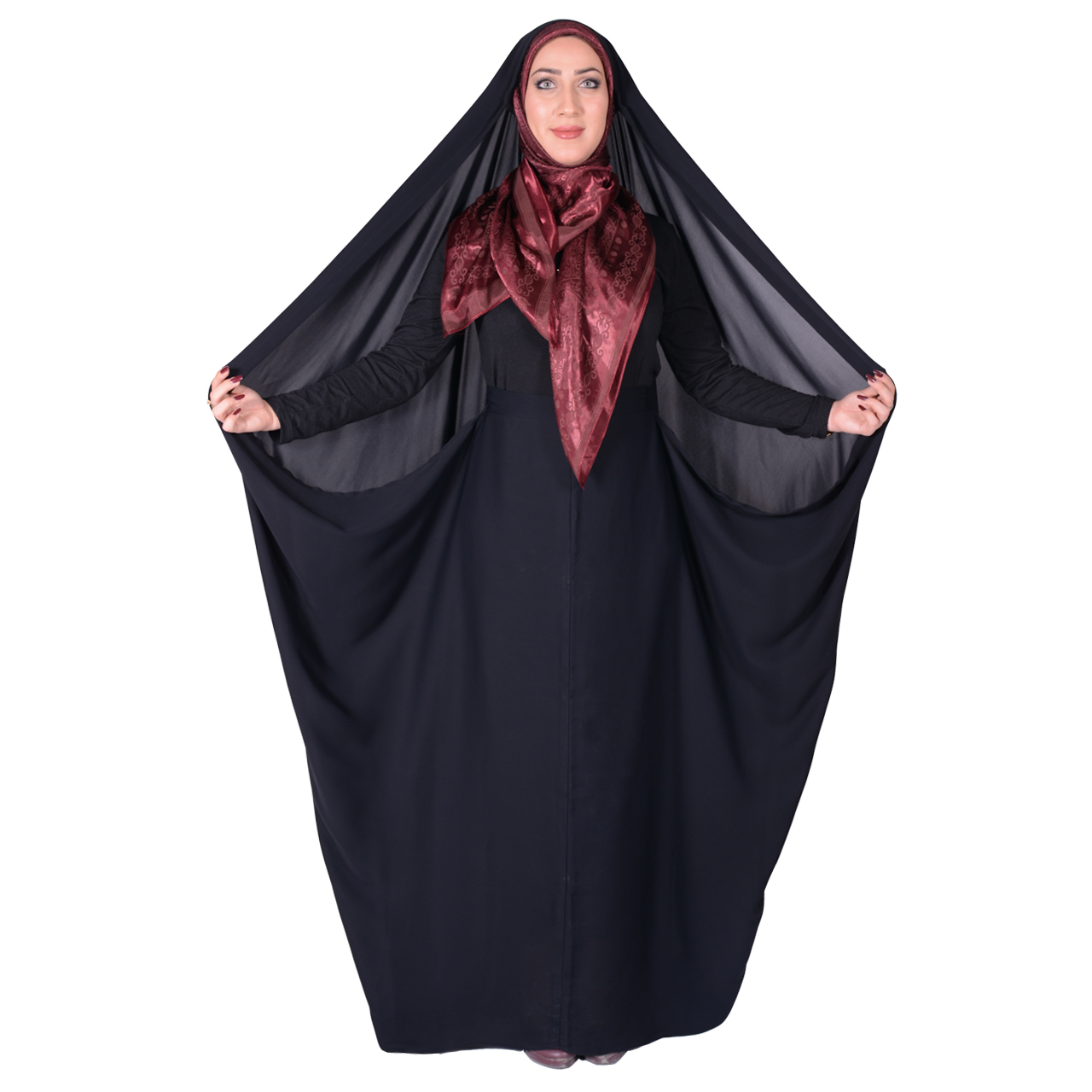 نکته خرید - قیمت روز چادر قجری شهر حجاب مدل حسنی کرپ ناز ایرانی VIP خرید