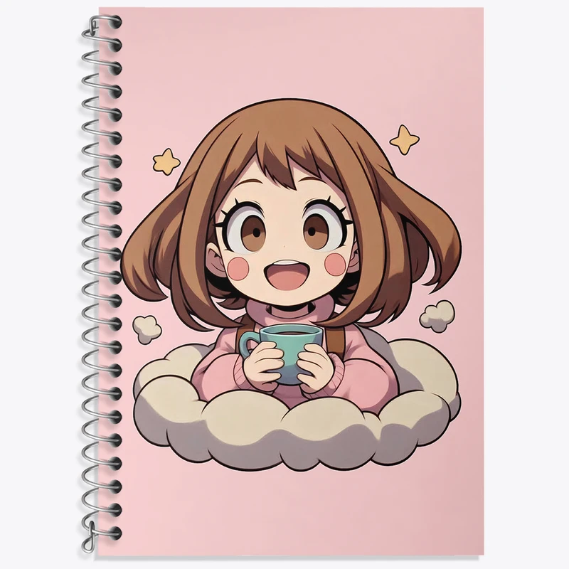 دفتر زبان 50 برگ خندالو مدل دو خط طرح دخترانه کد N2137