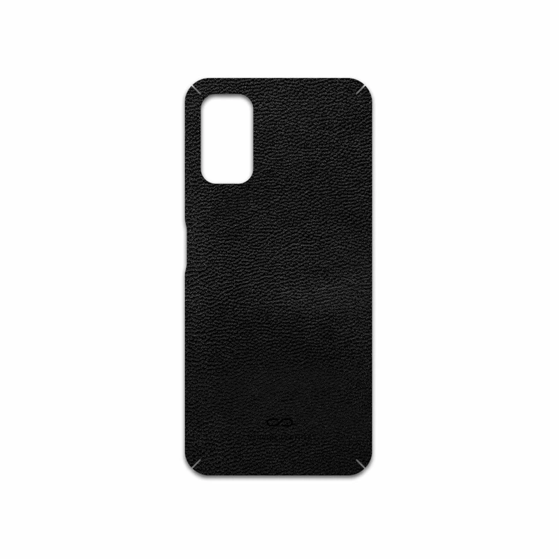 برچسب پوششی ماهوت مدل Black-Leather مناسب برای گوشی موبایل شیائومی Poco M3 Pro 5G