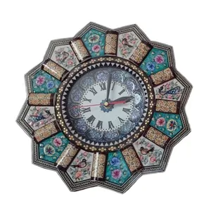 ساعت خاتم کاری مدل خورشیدی گل و مرغ کد 148