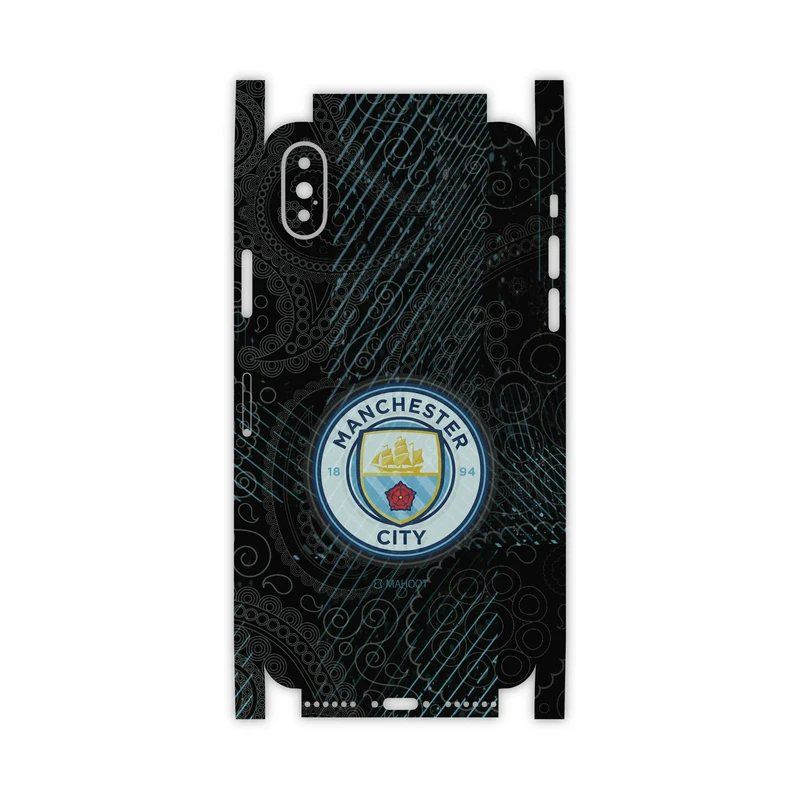 برچسب پوششی ماهوت مدل Manchester-City-FullSkin مناسب برای گوشی موبایل اپل iPhone X