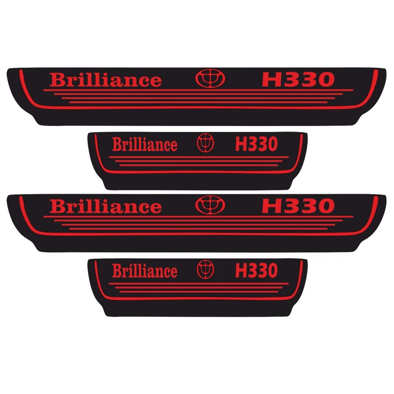   برچسب بدنه خودرو اسپرت غدیر مدل CH RE YA59 A62مناسب برای برلیانس H330بسته 4 عددی