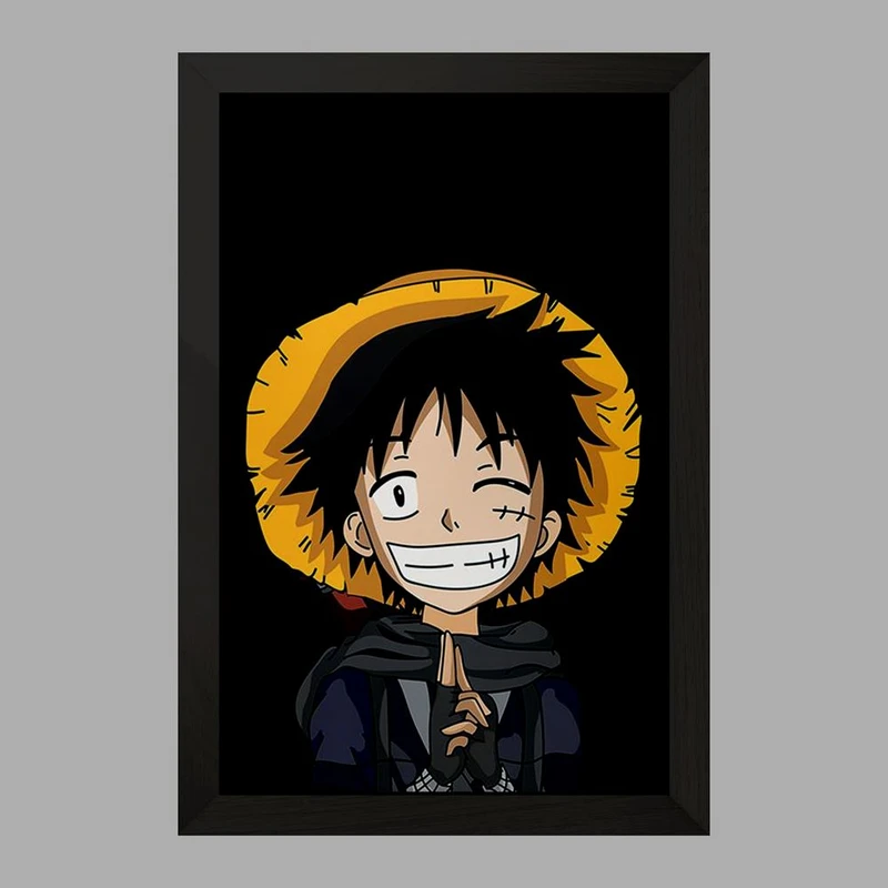 تابلو خندالو مدل لوفی دی مانکی انیمه وان پیس One Piece  کد 11423