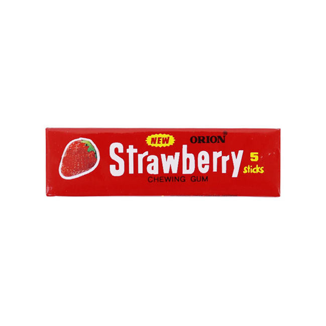 آدامس اوریون با طعم توت فرنگی بسته 5 عددی