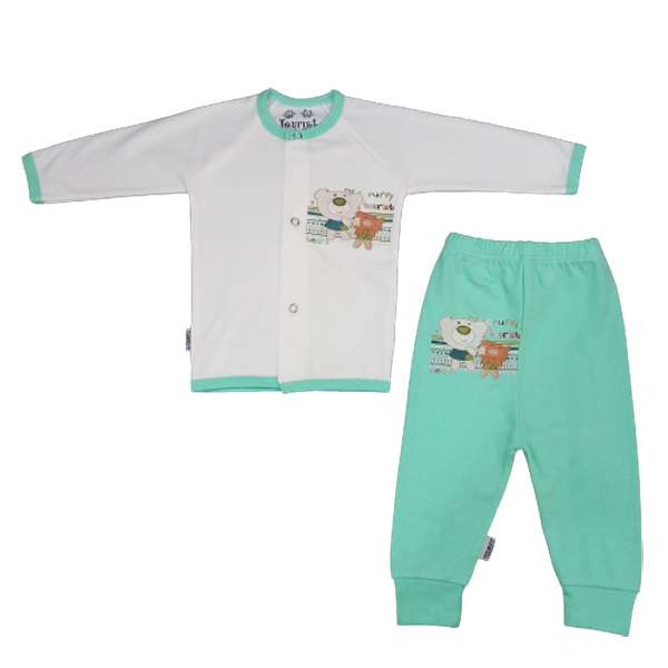 ست تونیک و شلوار نوزادی مدل خرس تدی