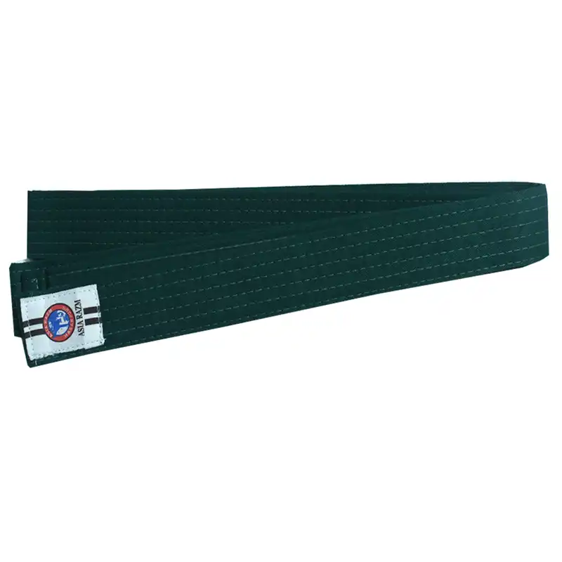 کمربند کاراته آسیا رزم مدل نیمه ضخیم رنگ سبز