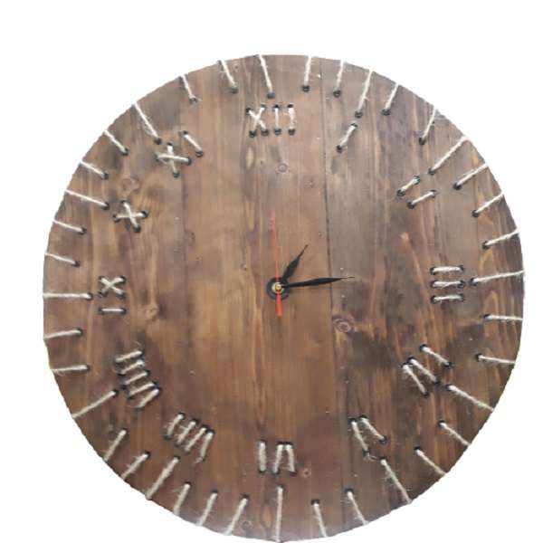 ساعت دیواری چوبی مدل شهوار