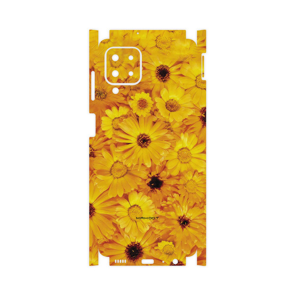 برچسب پوششی ماهوت مدل Yellow-Flower-FullSkin مناسب برای گوشی موبایل سامسونگ Galaxy M22