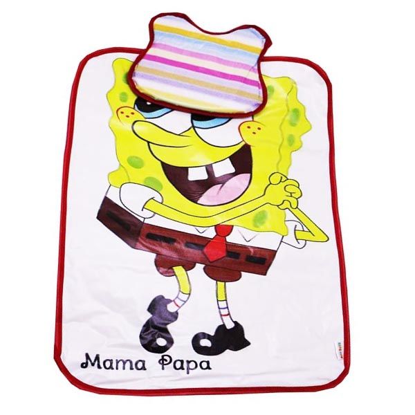 زیرانداز تعویض نوزاد ماما پاپا طرح باب اسفنجی کد 220