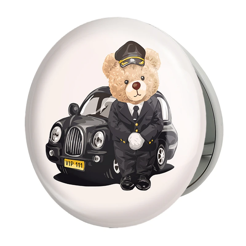 آینه جیبی خندالو طرح تدی Teddy مدل تاشو کد 26184 