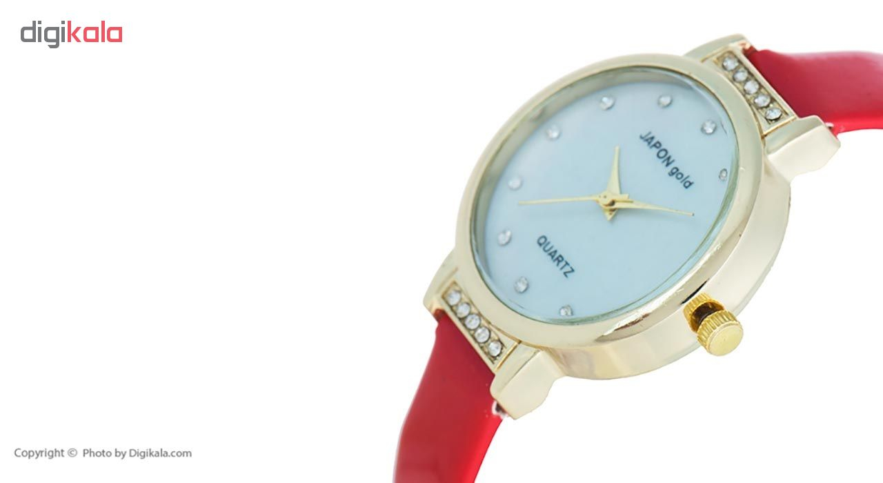 ساعت مچی عقربه ای زنانه ژاپن گلد مدل Fn01