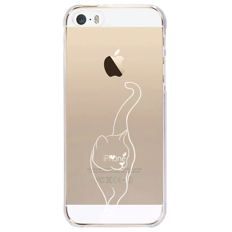 کاور مگافون طرح گربه مدل C60-W مناسب برای گوشی موبایل اپل iPhone 5 / 5S / SE