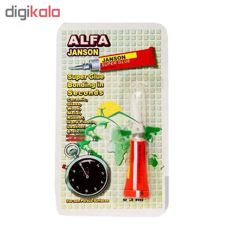 چسب قطره ای جانسون مدل آلفا کد JA3 بسته 12 عددی