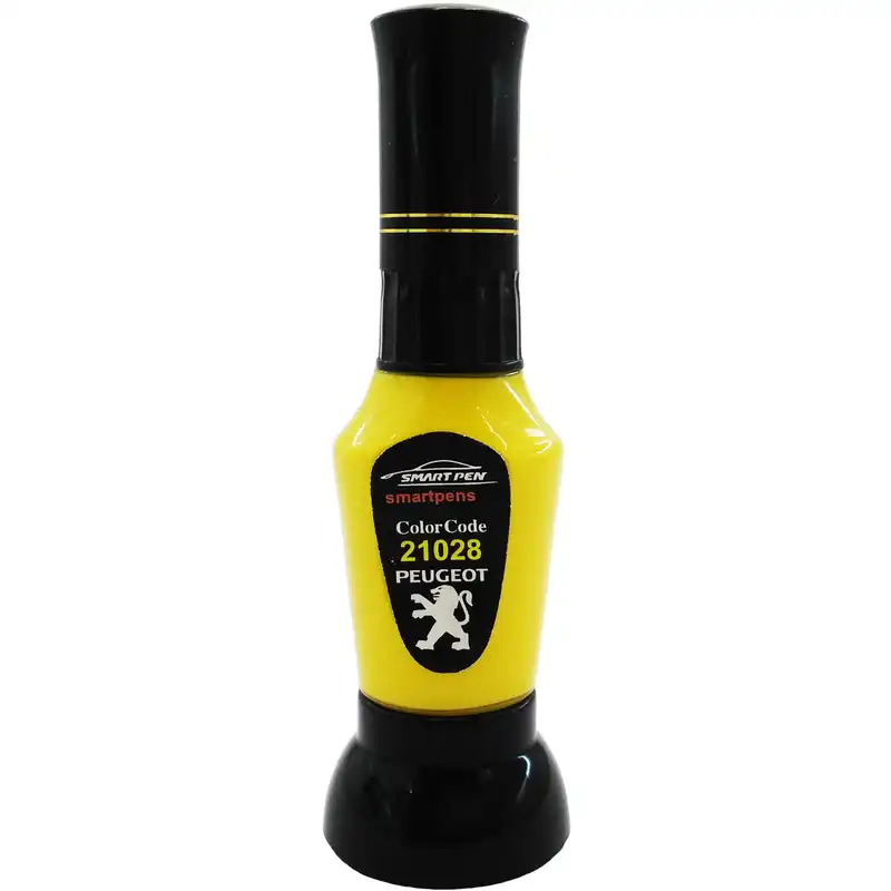 قلم خشگیر بدنه خودرو اسمارت پن رنگ زرد تاکسی پژو کد 21028 حجم 15 میلی لیتر