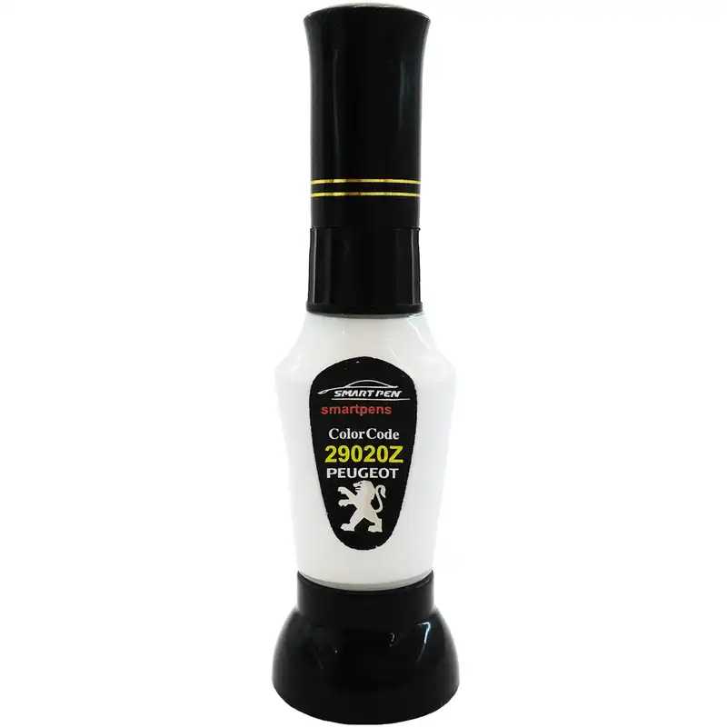 قلم خشگیر بدنه خودرو اسمارت پن رنگ سفید پژو کد 29020Z حجم 15 میلی لیتر