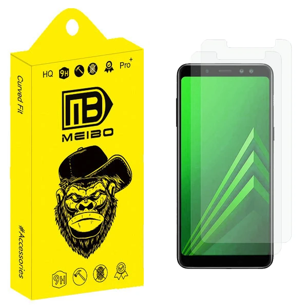 محافظ صفحه نمایش شیشه ای میبو مدل Titan Shield مناسب برای گوشی موبایل سامسونگ Galaxy A8 Plus 2018 بسته دو عددی