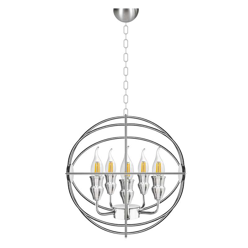 لوستر 5 شعله مدل کره