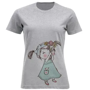 تی شرت آستین کوتاه زنانه مدل دختر A59