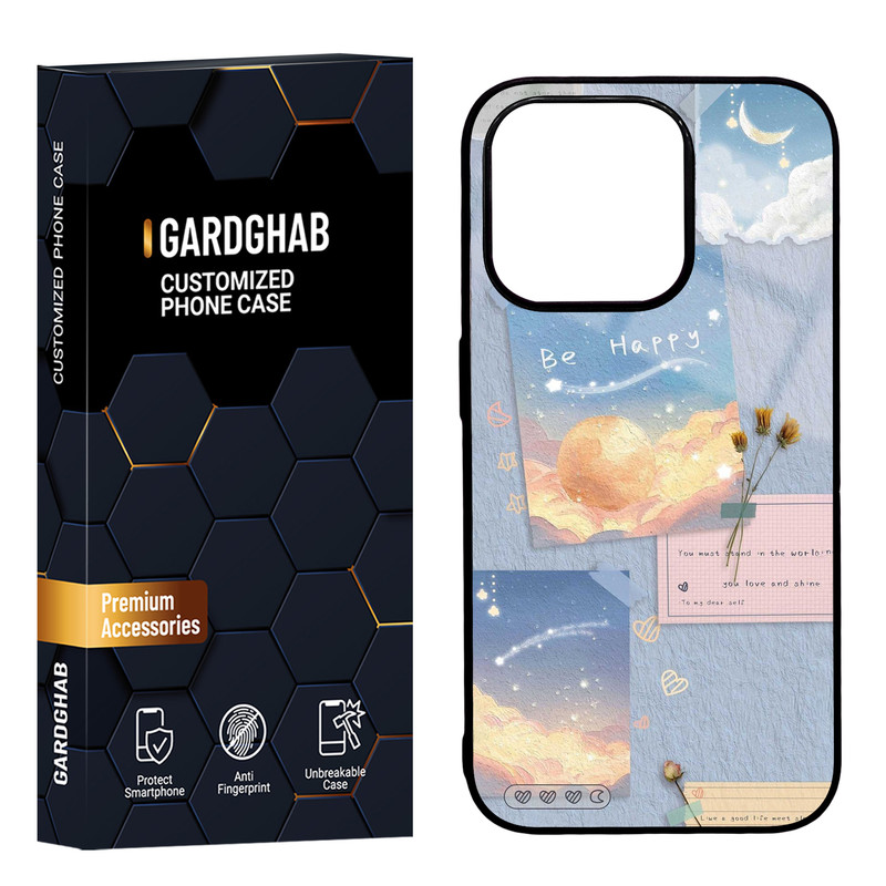 کاور گارد قاب مدل پشت گلس فانتزی مناسب برای گوشی موبایل اپل iPhone 15 Pro