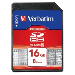 کارت حافظه SDHC ورباتیم مدل Premium کلاس 10 سرعت 10MBps ظرفیت 16 گیگابایت