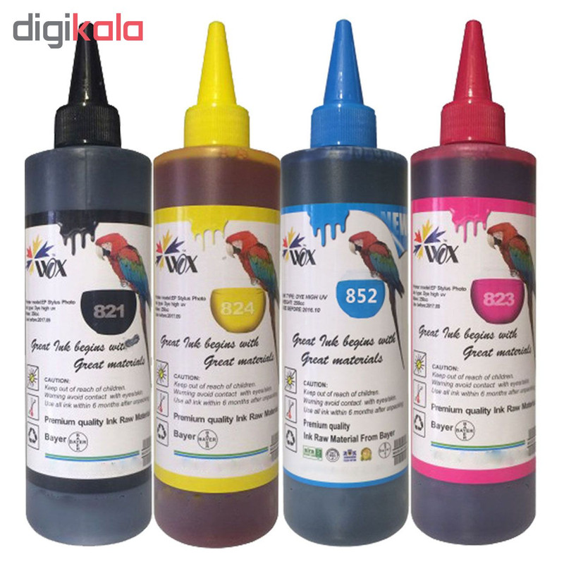 پک کامل 4 رنگ جوهر مخزن وکس مدل EP4S250M