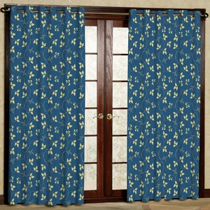 پرده مدل گل برگ هازان پانچی کد 4137 سایز 140x200 سانتی متر
