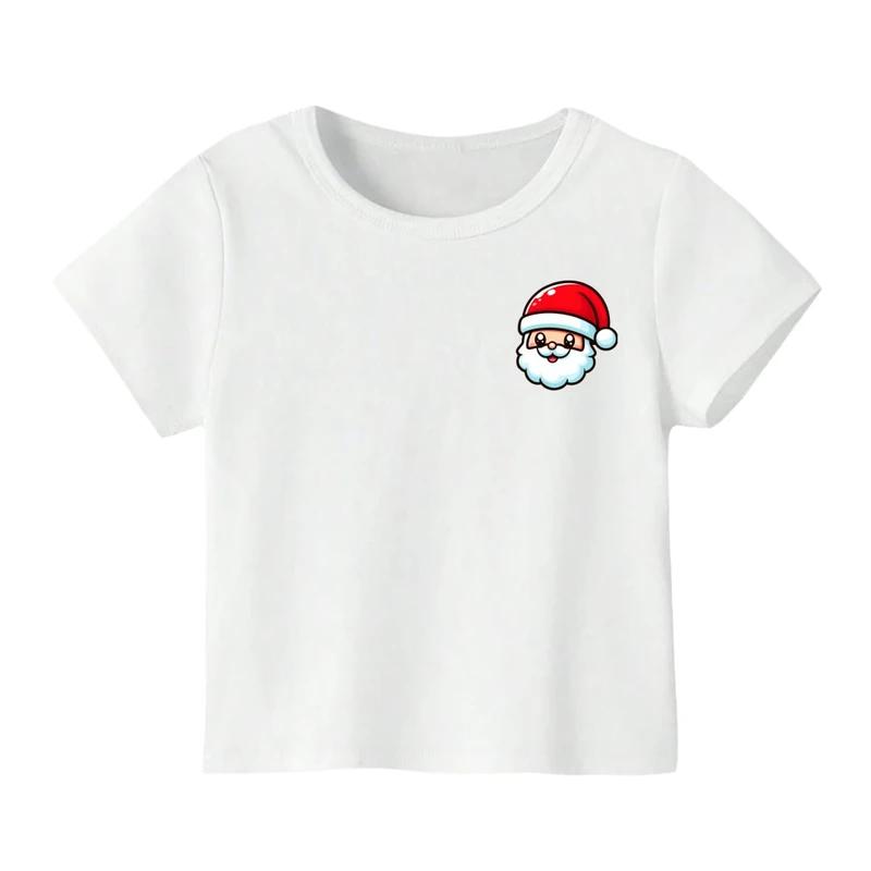 تی شرت آستین کوتاه بچگانه مدل بابانوئل کریسمس کد 24