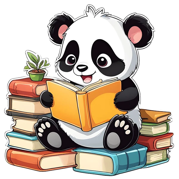 استیکر پارچه و لباس پاد آفرین طرح مدرسه و پاندا کد 2912