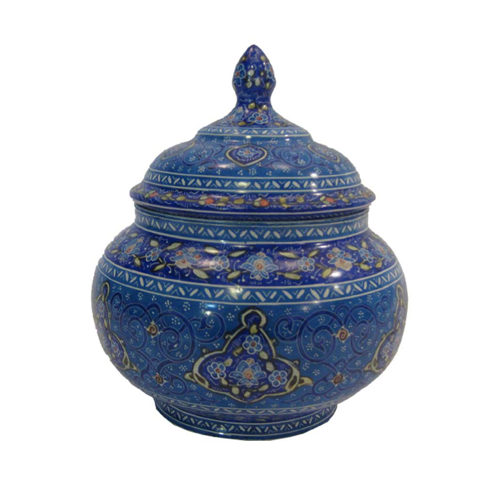 قندان میناکاری طرح ترنج سایز متوسط کد 04