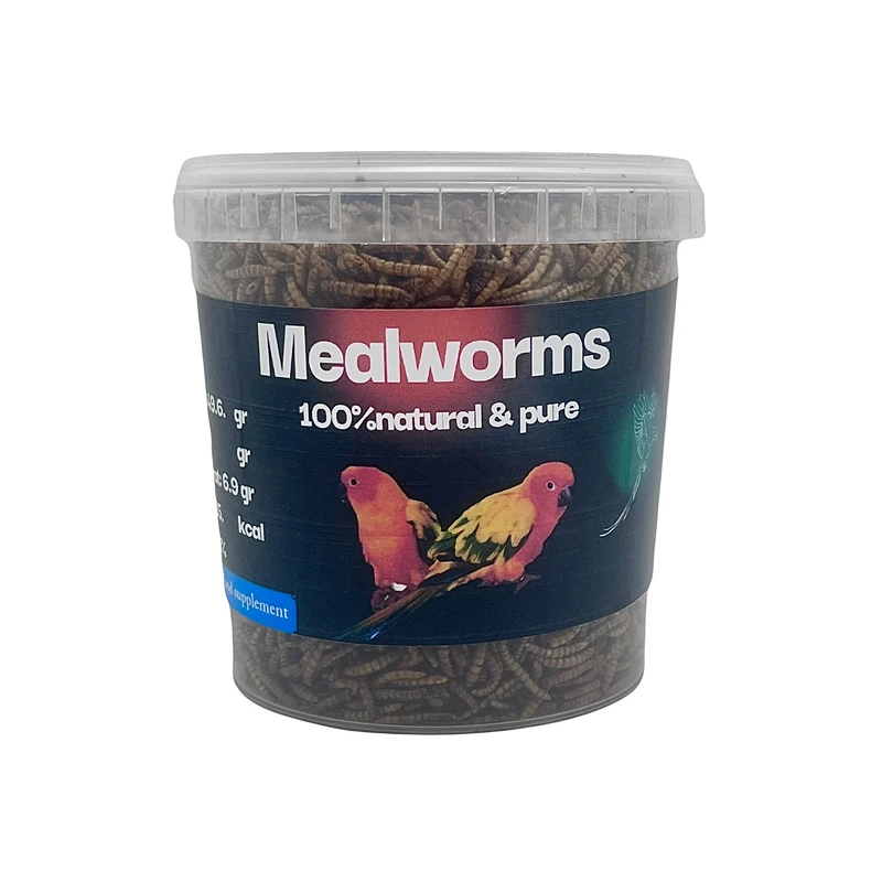 غذای خشک پرندگان مدل کرم میلورم وزن 400 گرم