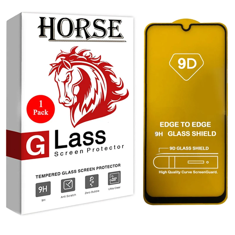محافظ صفحه نمایش 5D هورس مدل FUL مناسب برای گوشی موبایل سامسونگ Galaxy A20s