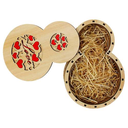 جعبه کادویی چوبی چیزل مدل 9720