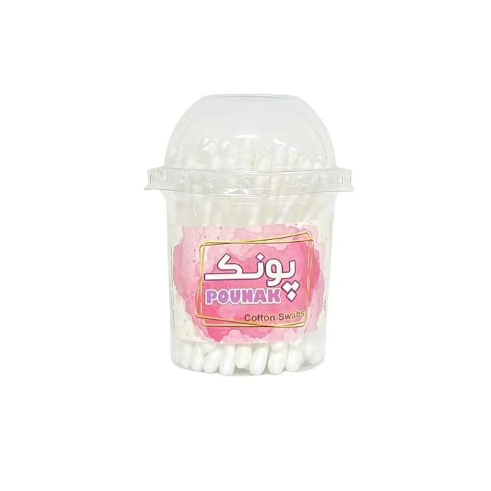 گوش پاک کن پونک مدل Cotton swabs بسته 100 عددی