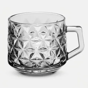 فنجان شیشه و بلور اصفهان مدل الیکا مجموعه 6 عددی