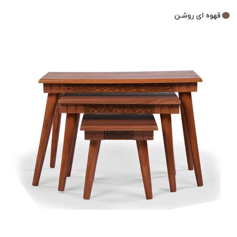 میز جلومبلی مدل سپیدار بسته 4 عددی