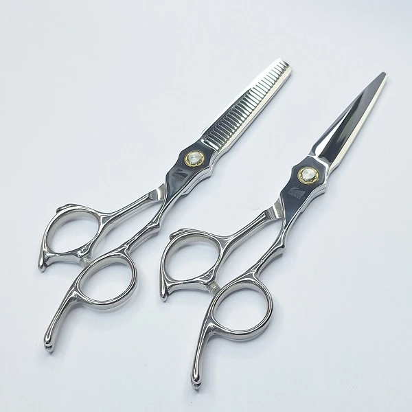 قیچی آرایشگاهی صیام مدل A-B60-38 به همراه قیچی پیتاژ