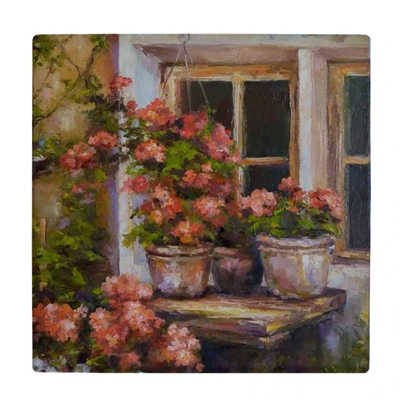  زیر لیوانی طرح گلدان های پشت پنجره کد    3616408_1598