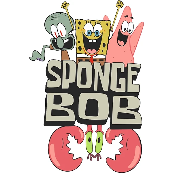 استیکر پارچه و لباس پاد آفرین طرح باب اسفنجی کد 2808