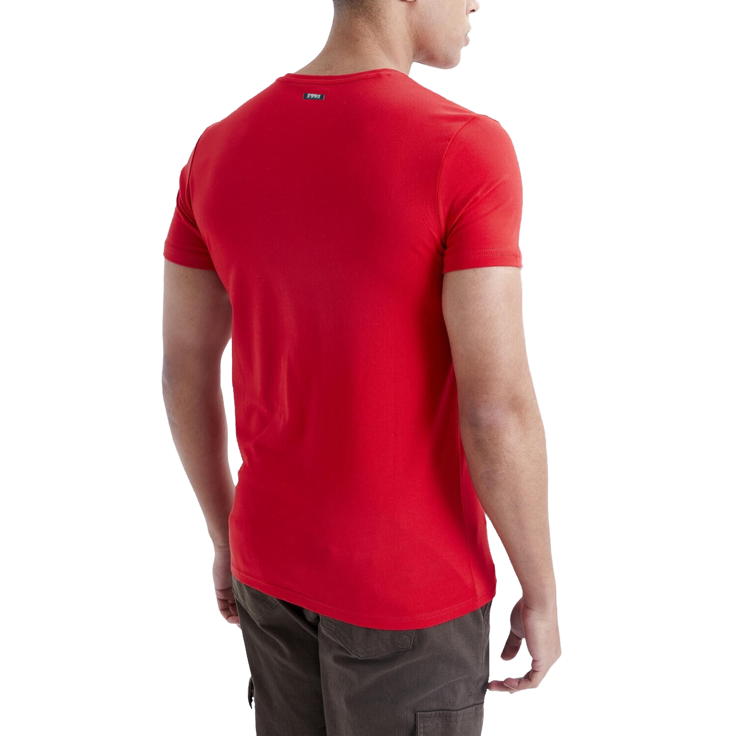 تی شرت آستین کوتاه مردانه نوزده نودیک مدل TS01 R -  - 4