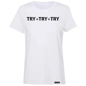 تی شرت آستین کوتاه زنانه 27 مدل Try کد MH972