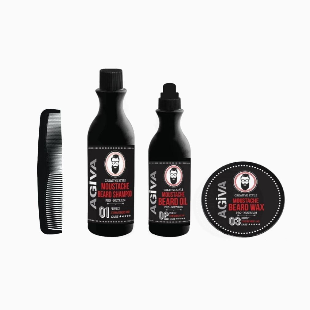 مجموعه مراقبت ریش و سبیل آگیوا مدل تقویت کننده حجم 180 میلی لیتر مجموعه مراقبت ریش و سبیل آگیوا مدل تقویت کننده حجم 180 میلی لیتر