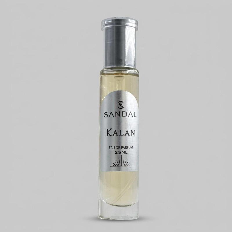 عطر جیبی مردانه صندل مدل کالان با رایحه تلخ حجم ۲۵ میلی‌لیتر