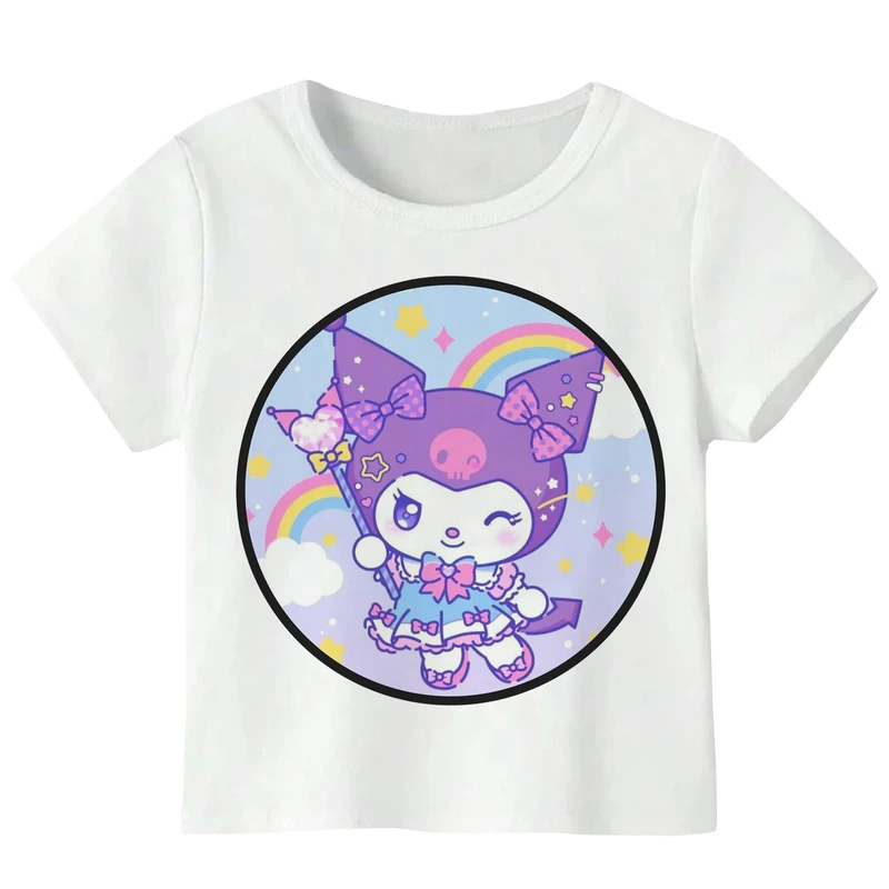 تی شرت آستین کوتاه دخترانه مدل عروسک کد W90