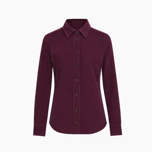 شومیز آستین بلند یقه برگردان زنانه مدل آرین